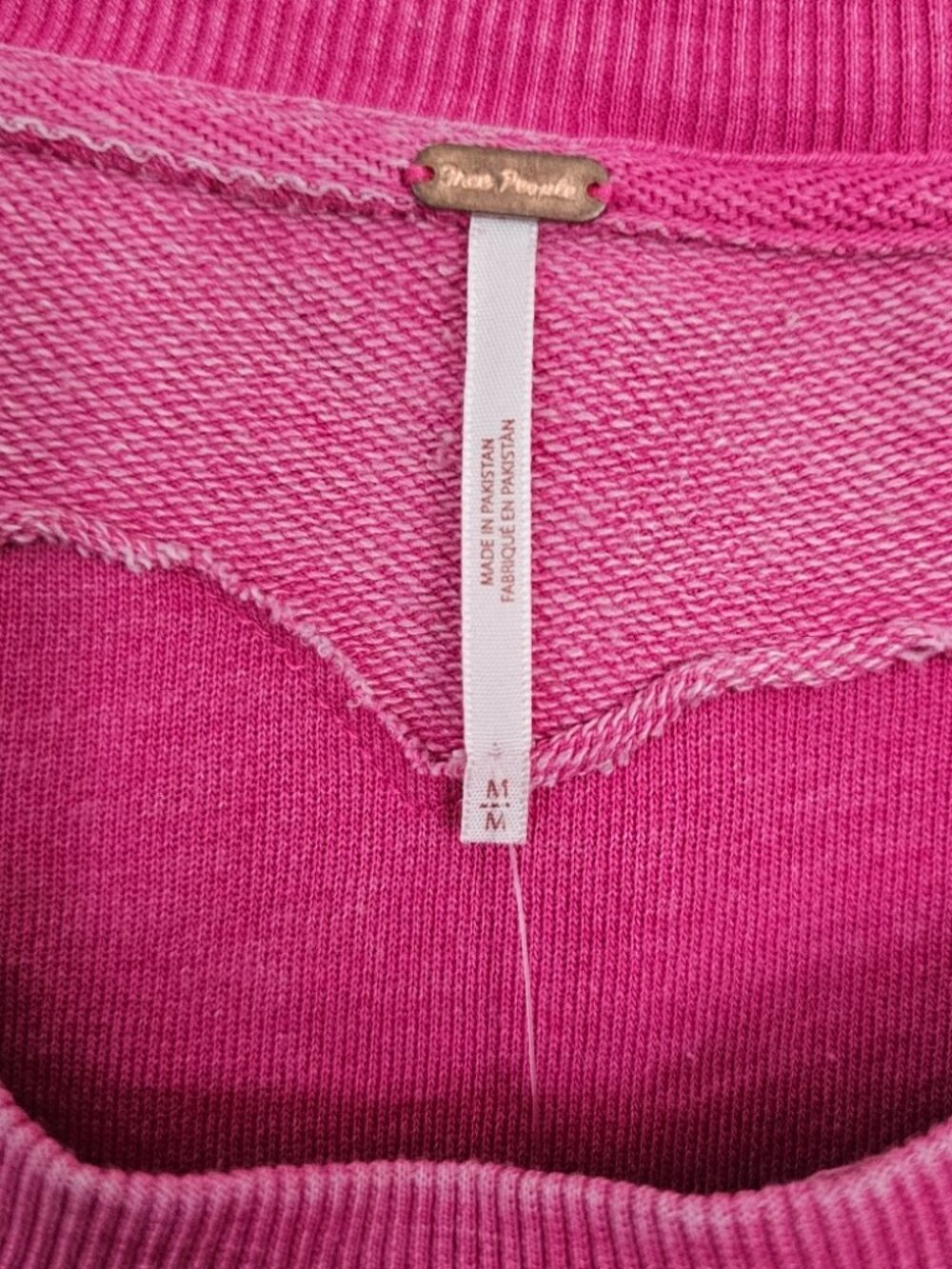 Free People Daisy Sweatshirt- Dragonfruit Sorbet - Picture 6 of 9